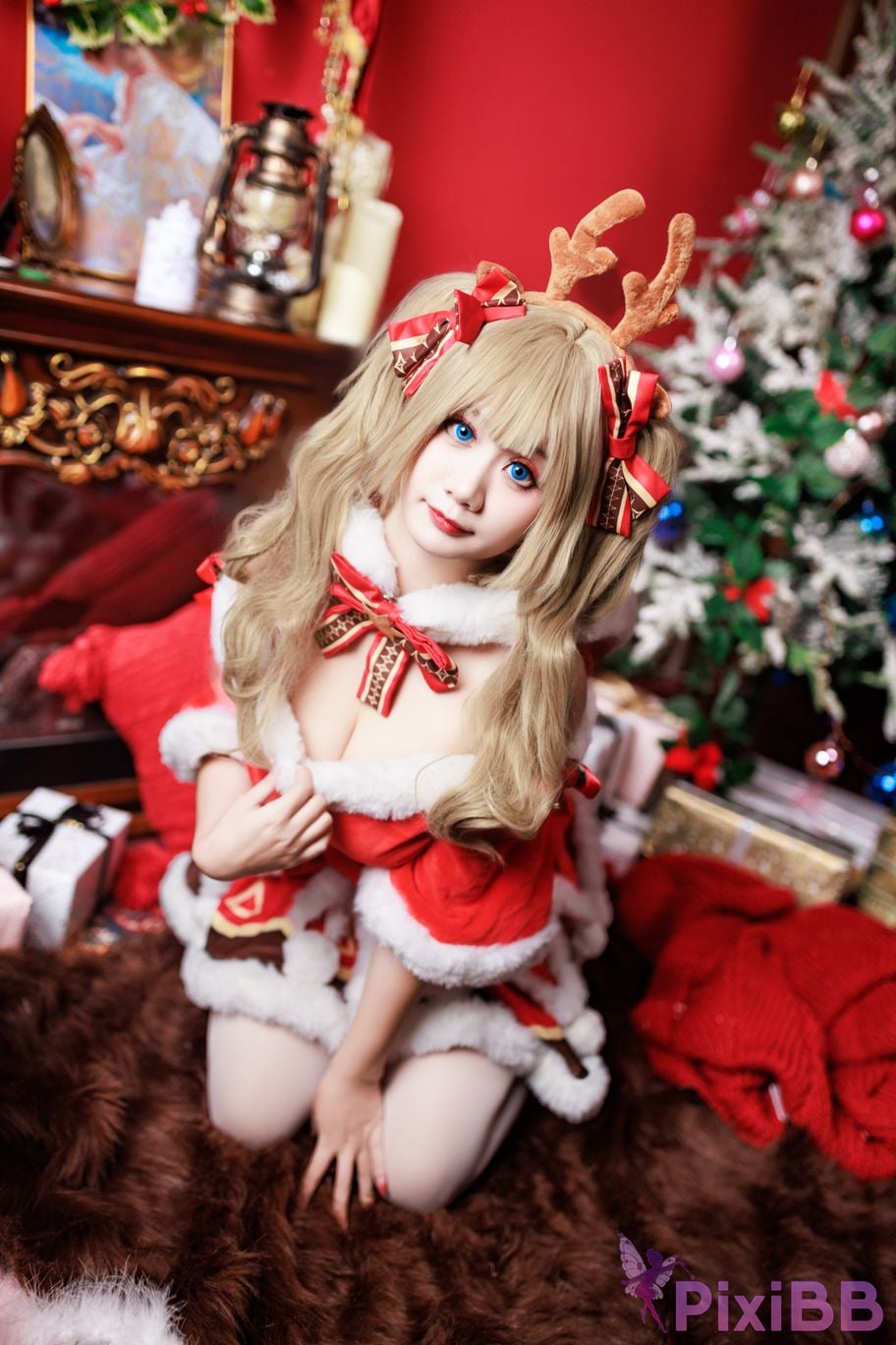 Cosplayer A Xuexue Christmas barbara PixiBB.COM 097