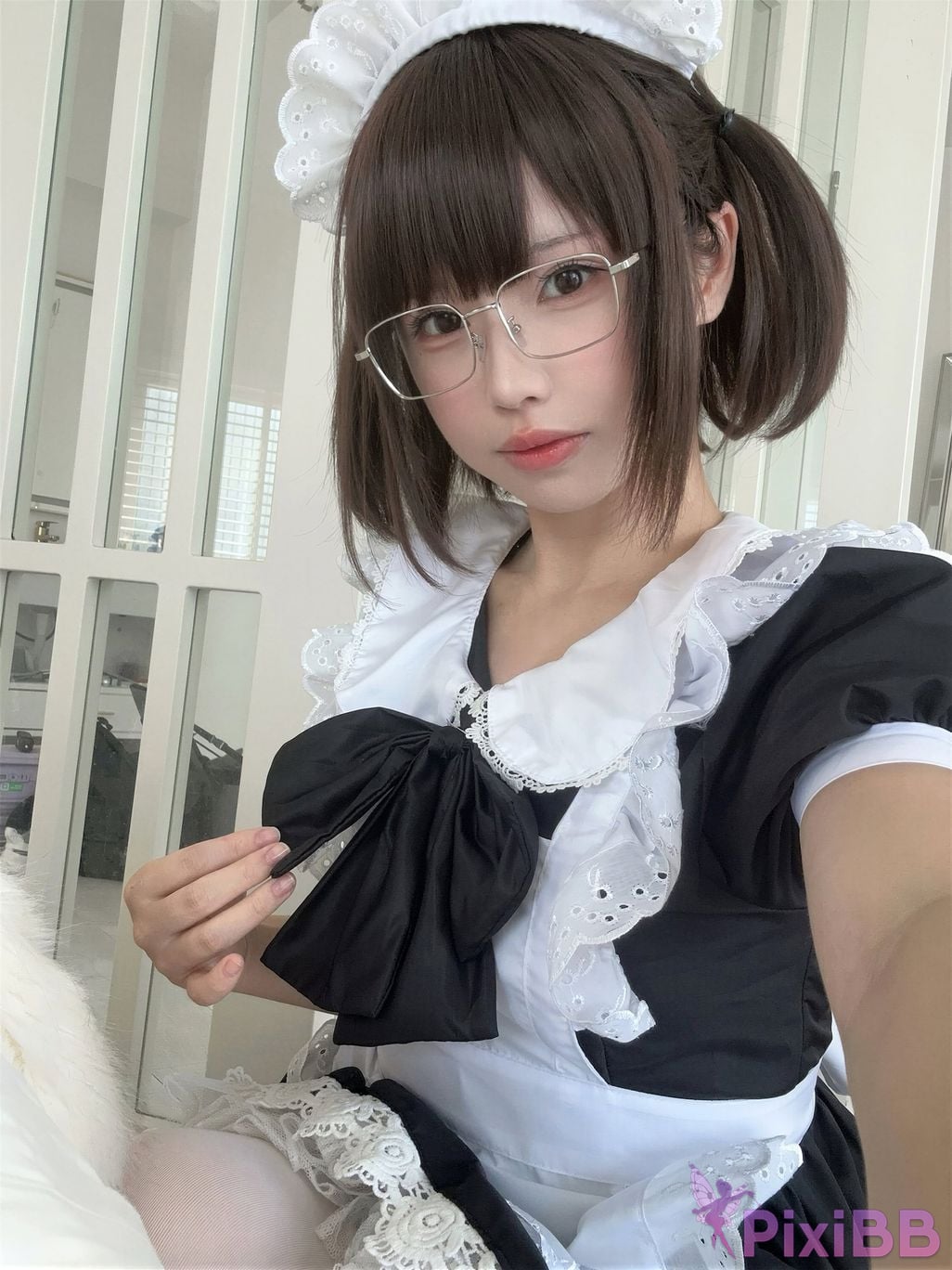 Cosplayer Senior Sister Xuan Xiao One hundred thousand precious volts double maid PixiBB.COM 008