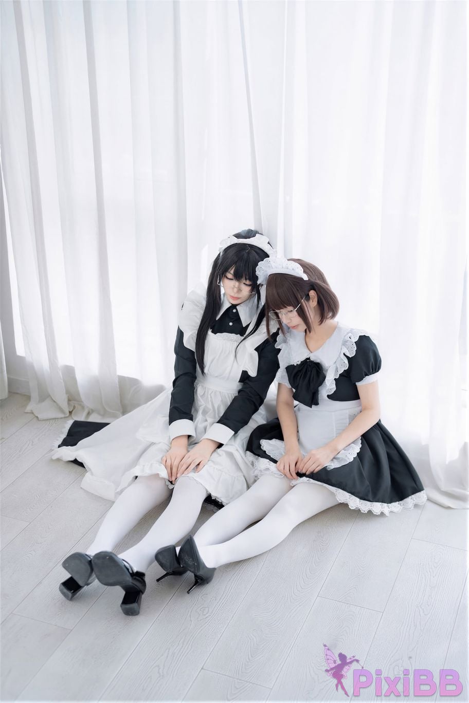 Cosplayer Senior Sister Xuan Xiao One hundred thousand precious volts double maid PixiBB.COM 027