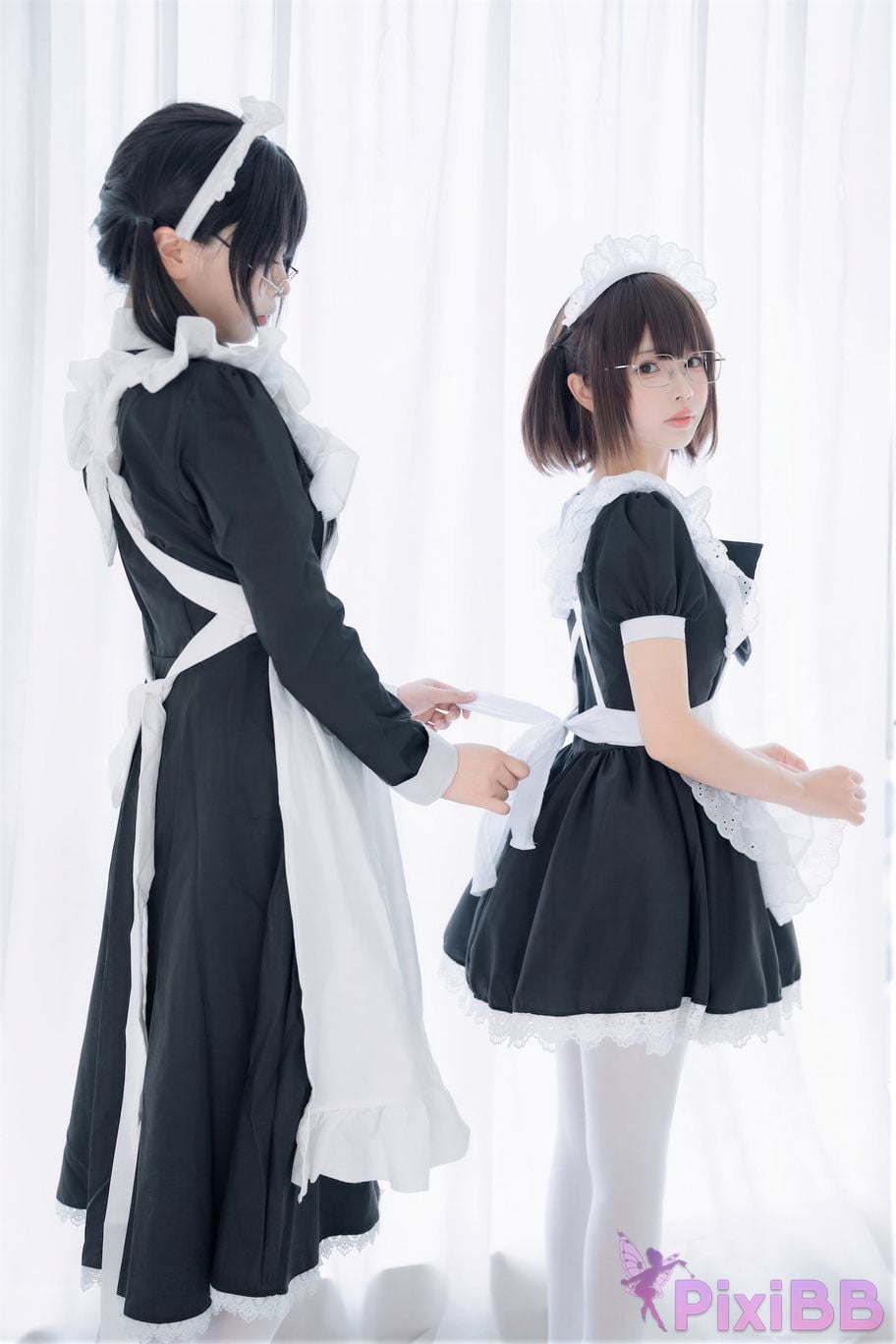 Cosplayer Senior Sister Xuan Xiao One hundred thousand precious volts double maid PixiBB.COM 045