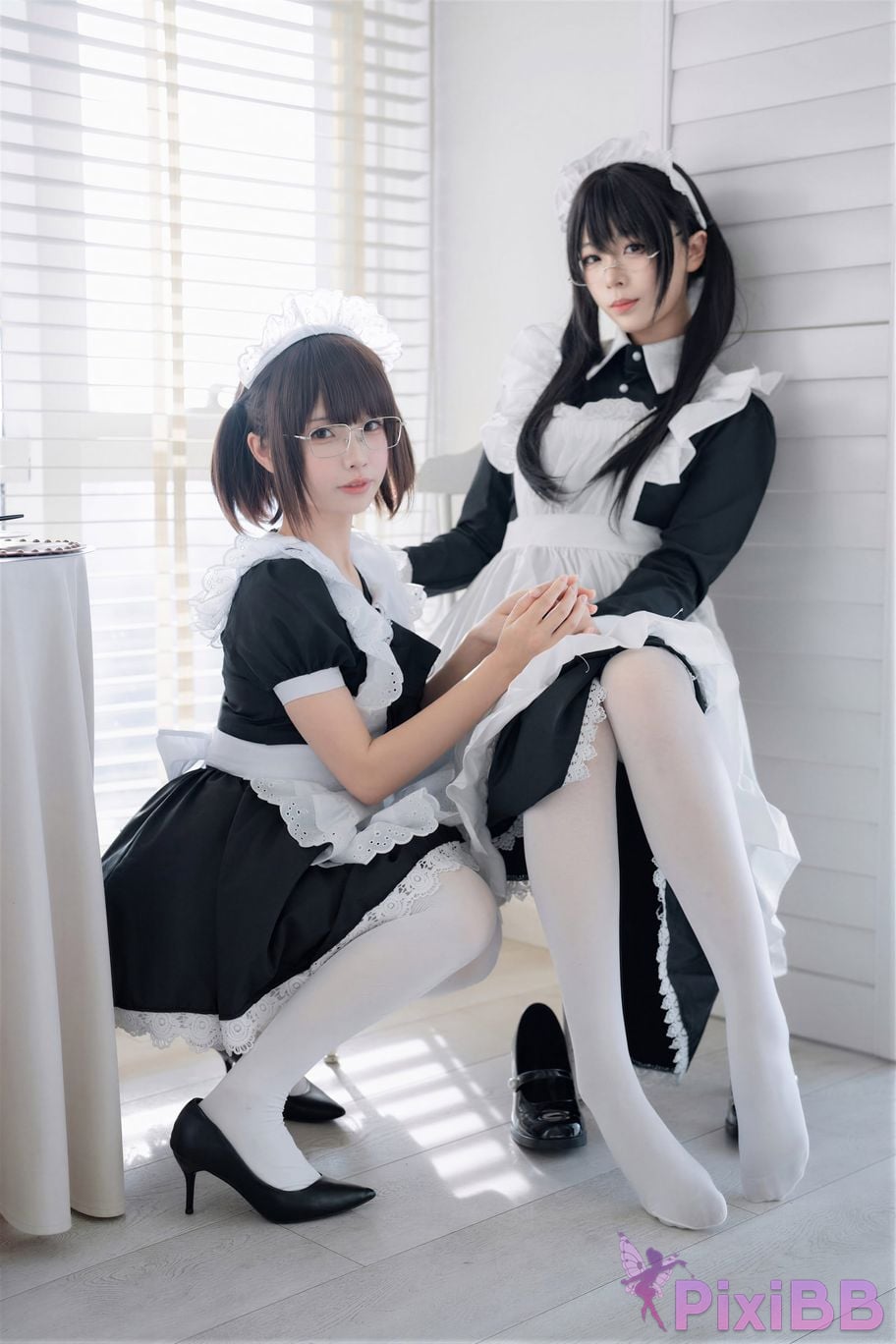 Cosplayer Senior Sister Xuan Xiao One hundred thousand precious volts double maid PixiBB.COM 055