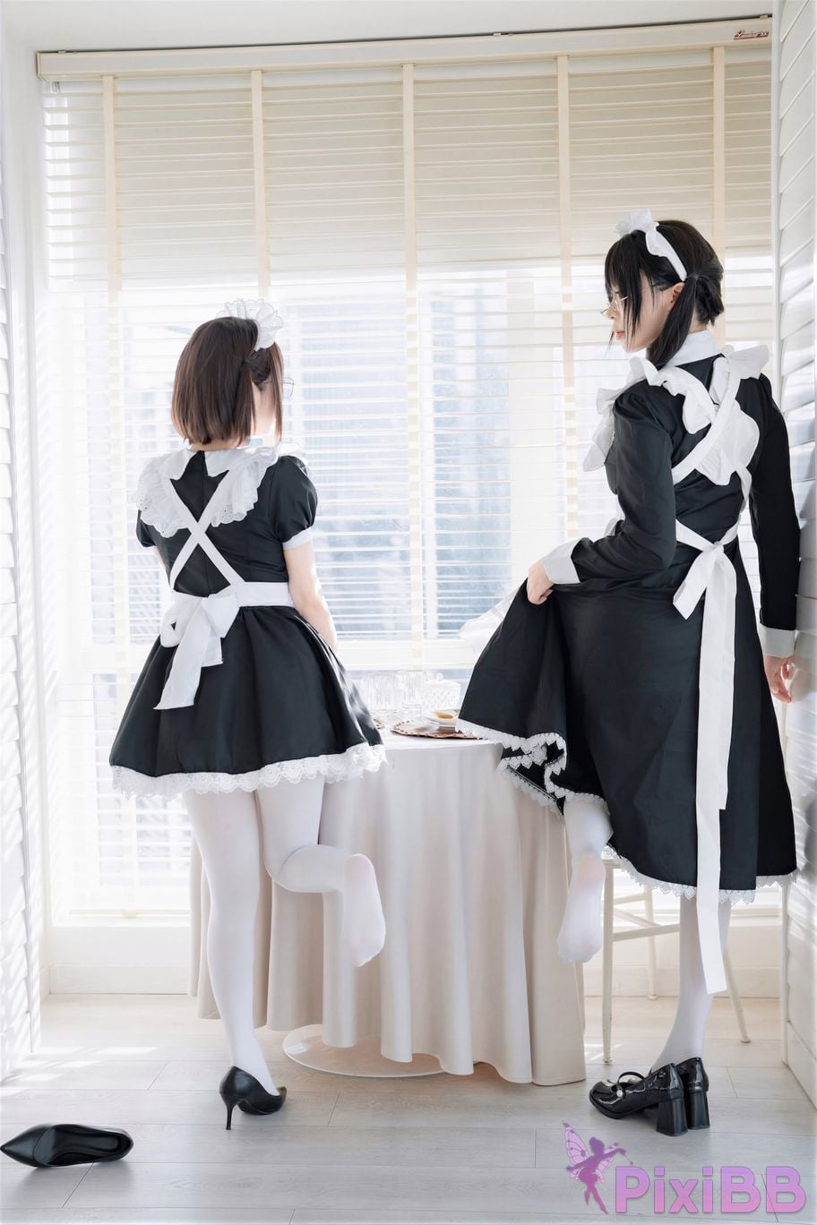 Cosplayer Senior Sister Xuan Xiao One hundred thousand precious volts double maid PixiBB.COM 061