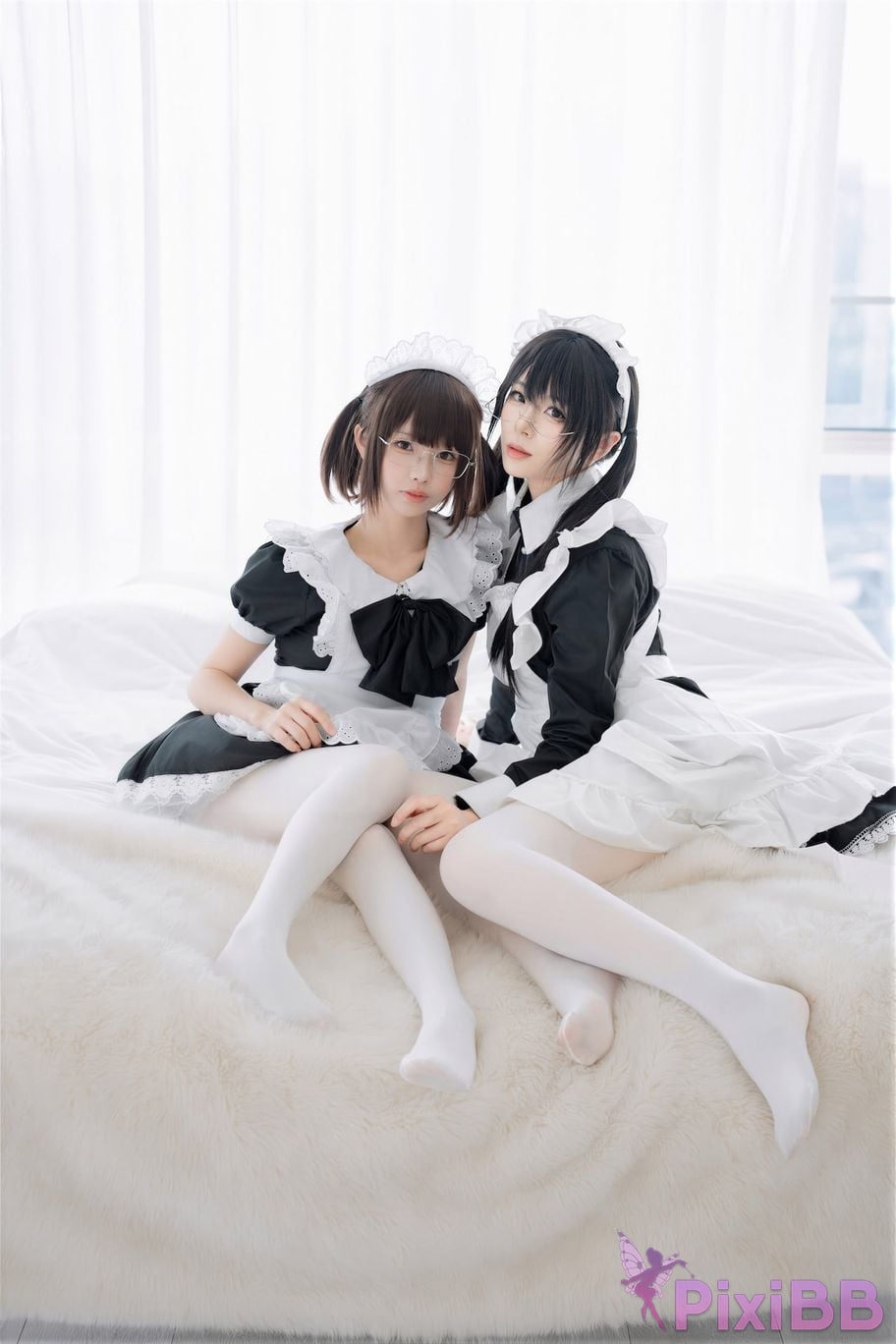 Cosplayer Senior Sister Xuan Xiao One hundred thousand precious volts double maid PixiBB.COM 066
