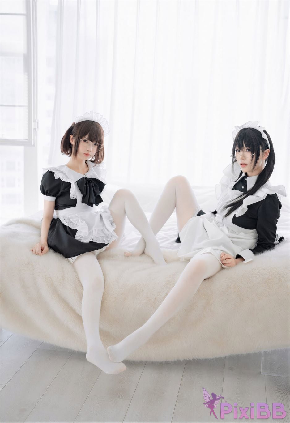 Cosplayer Senior Sister Xuan Xiao One hundred thousand precious volts double maid PixiBB.COM 068