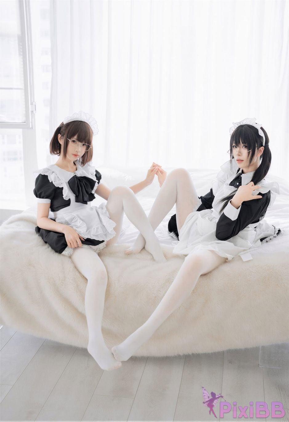 Cosplayer Senior Sister Xuan Xiao One hundred thousand precious volts double maid PixiBB.COM 069