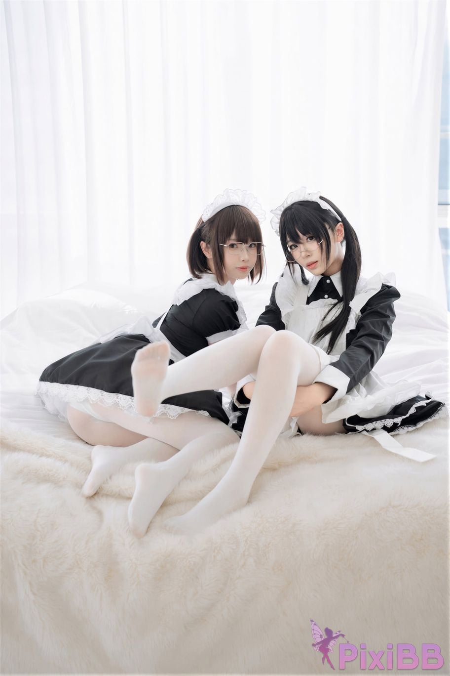Cosplayer Senior Sister Xuan Xiao One hundred thousand precious volts double maid PixiBB.COM 071