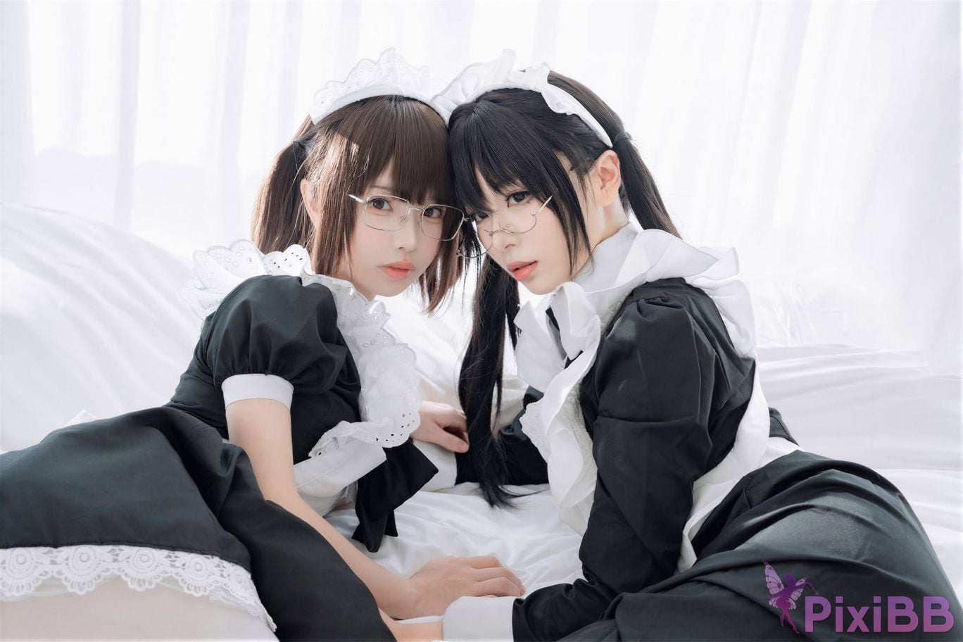 Cosplayer Senior Sister Xuan Xiao One hundred thousand precious volts double maid PixiBB.COM 073