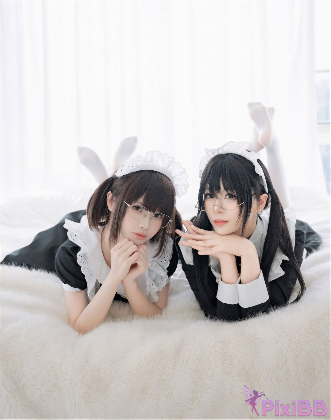 Cosplayer Senior Sister Xuan Xiao One hundred thousand precious volts double maid PixiBB.COM 074