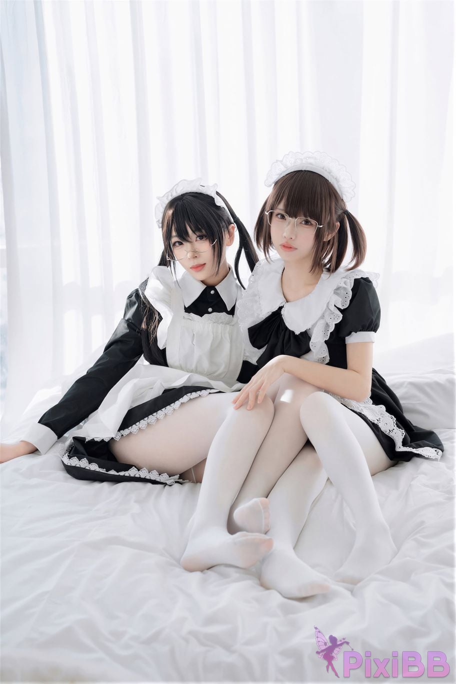 Cosplayer Senior Sister Xuan Xiao One hundred thousand precious volts double maid PixiBB.COM 080