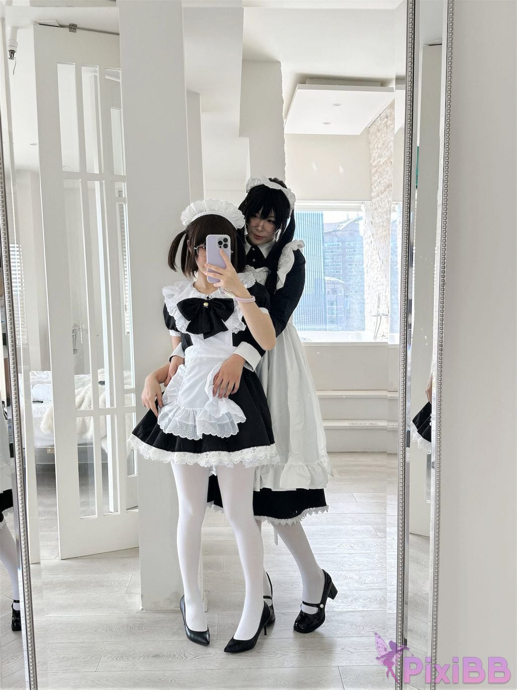 Cosplayer Senior Sister Xuan Xiao One hundred thousand precious volts double maid PixiBB.COM 107