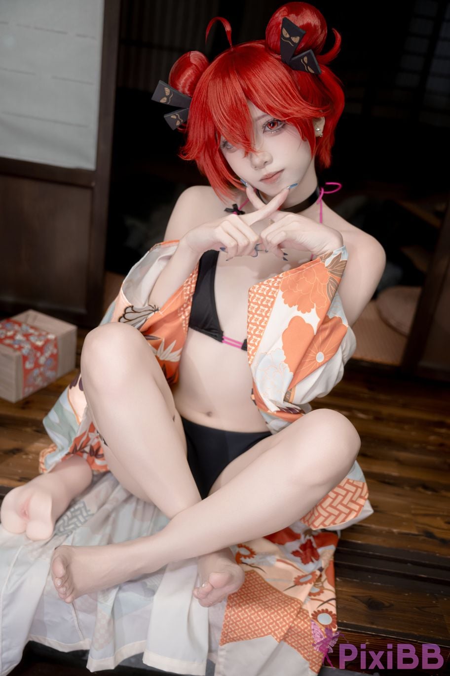 Cosplayer Zhiyue Etsu ko ketchup hot spring PixiBB.COM 043