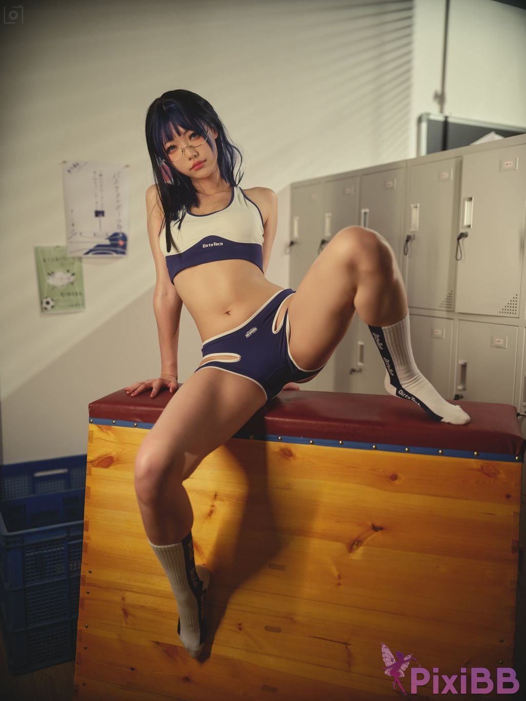 Cosplayer Huli raccoon gymnastics uniform PixiBB.COM 007