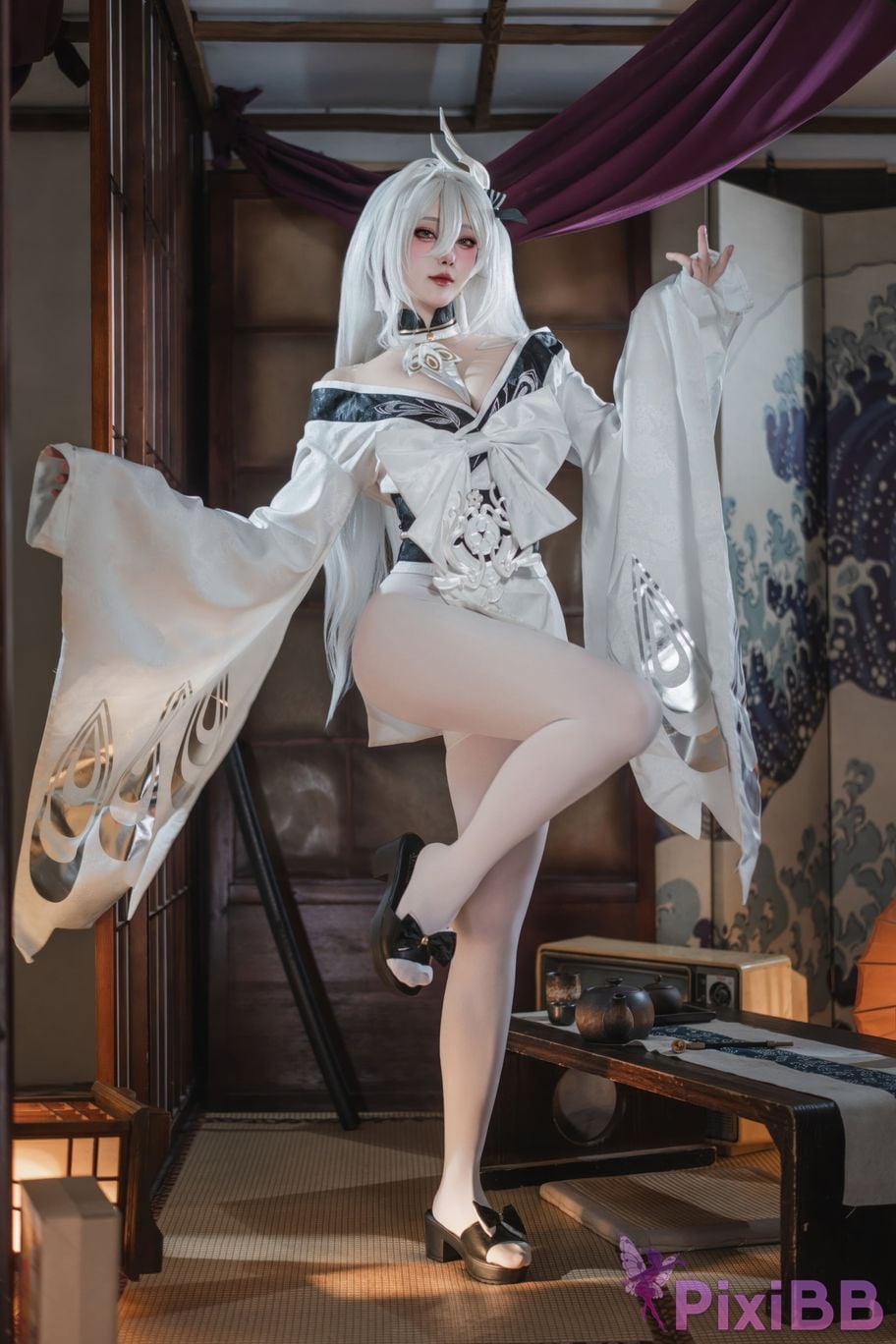 Cosplayer Natsuko Xia Xiazi azur lane Bai Feng kimono PixiBB.COM 001