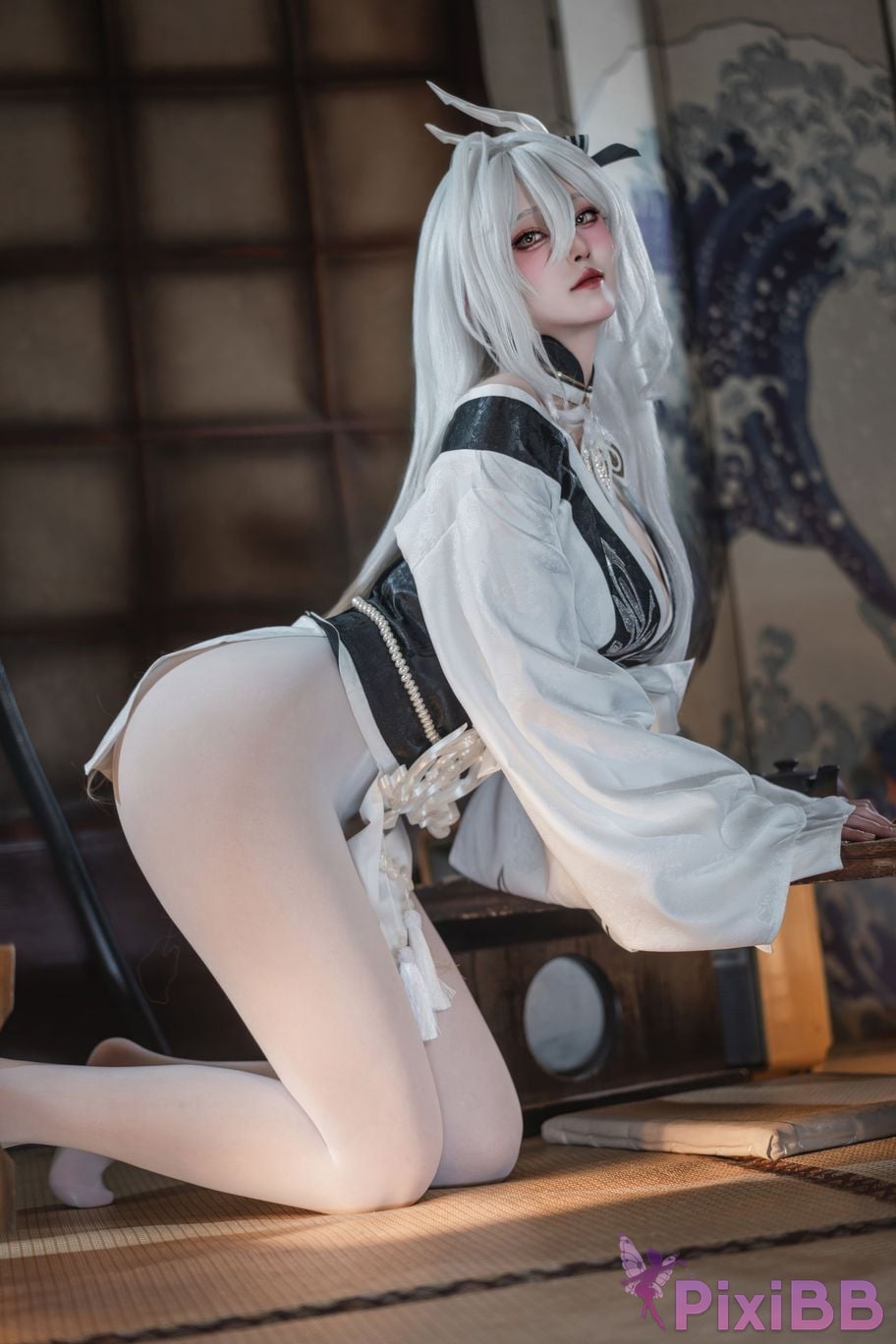 Cosplayer Natsuko Xia Xiazi azur lane Bai Feng kimono PixiBB.COM 002