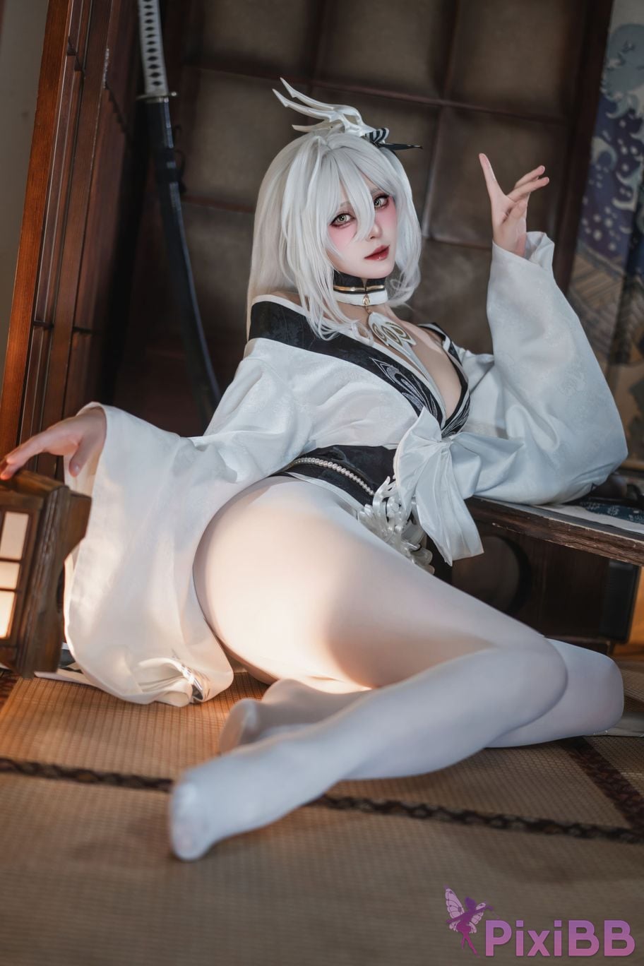 Cosplayer Natsuko Xia Xiazi azur lane Bai Feng kimono PixiBB.COM 008