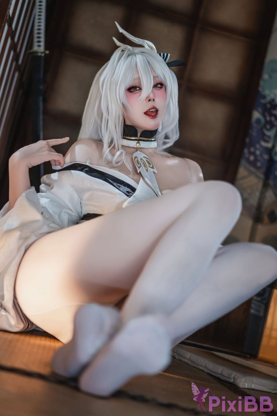 Cosplayer Natsuko Xia Xiazi azur lane Bai Feng kimono PixiBB.COM 013