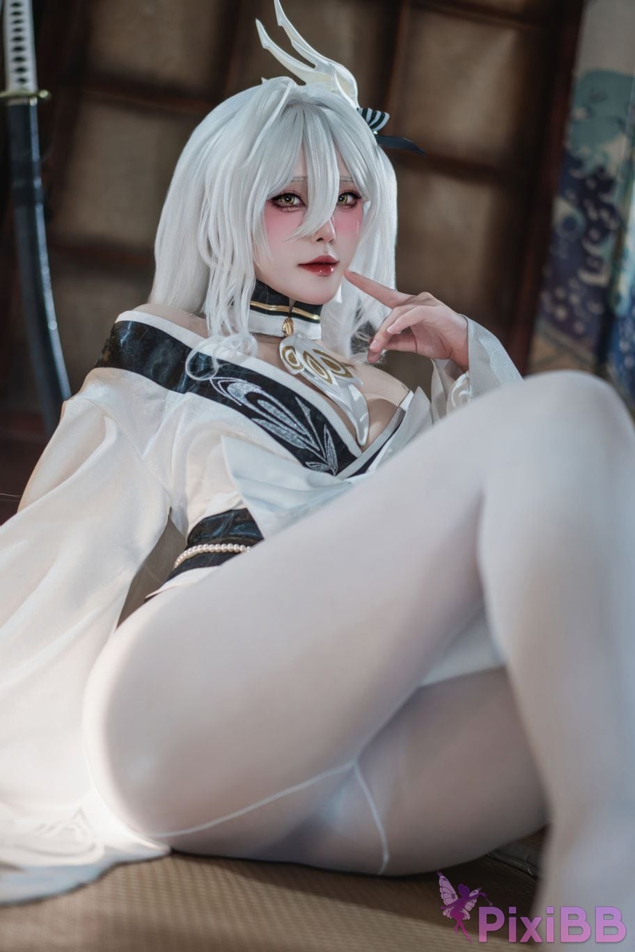 Cosplayer Natsuko Xia Xiazi azur lane Bai Feng kimono PixiBB.COM 015