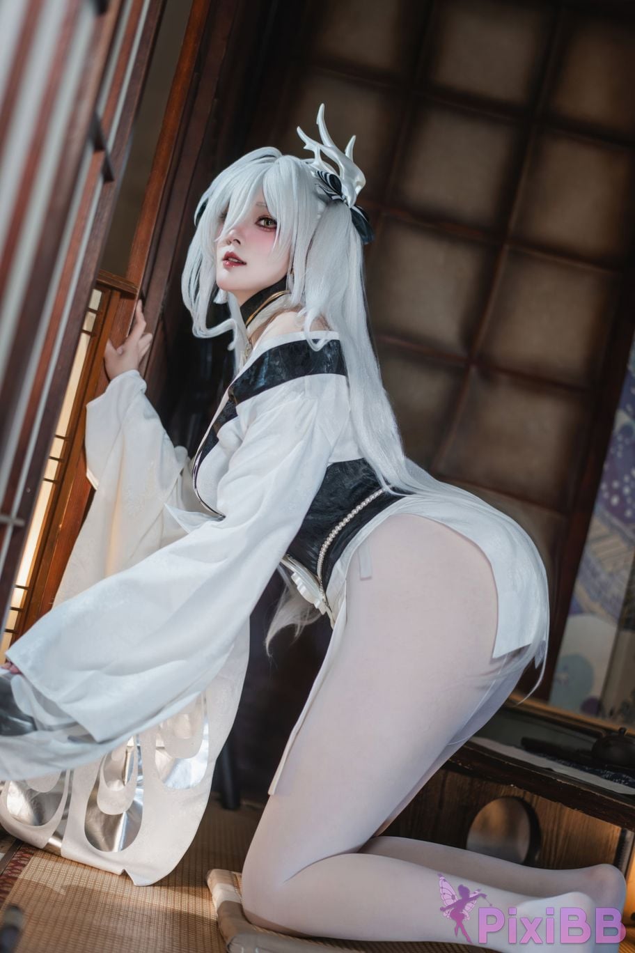 Cosplayer Natsuko Xia Xiazi azur lane Bai Feng kimono PixiBB.COM 031