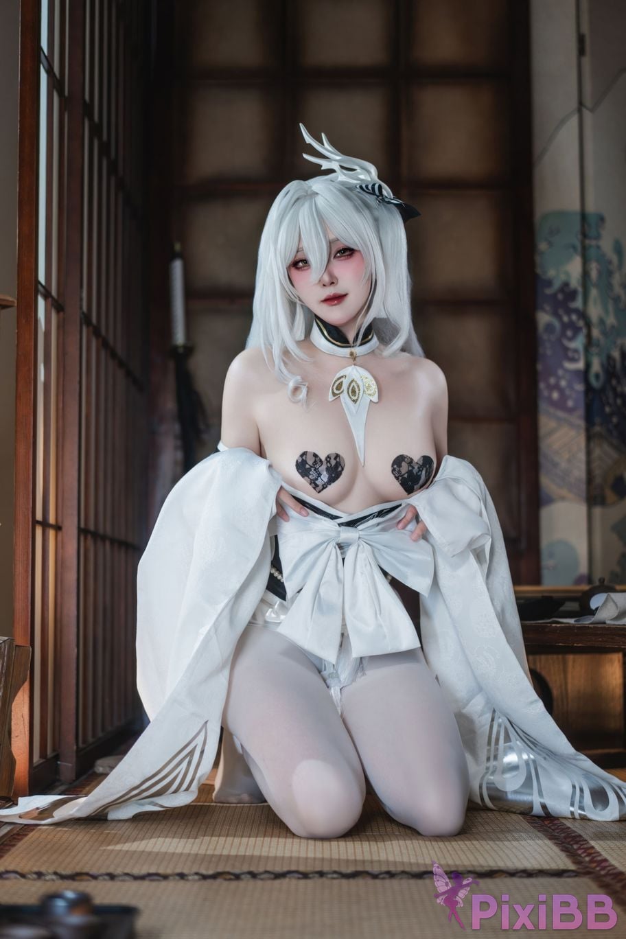 Cosplayer Natsuko Xia Xiazi azur lane Bai Feng kimono PixiBB.COM 044