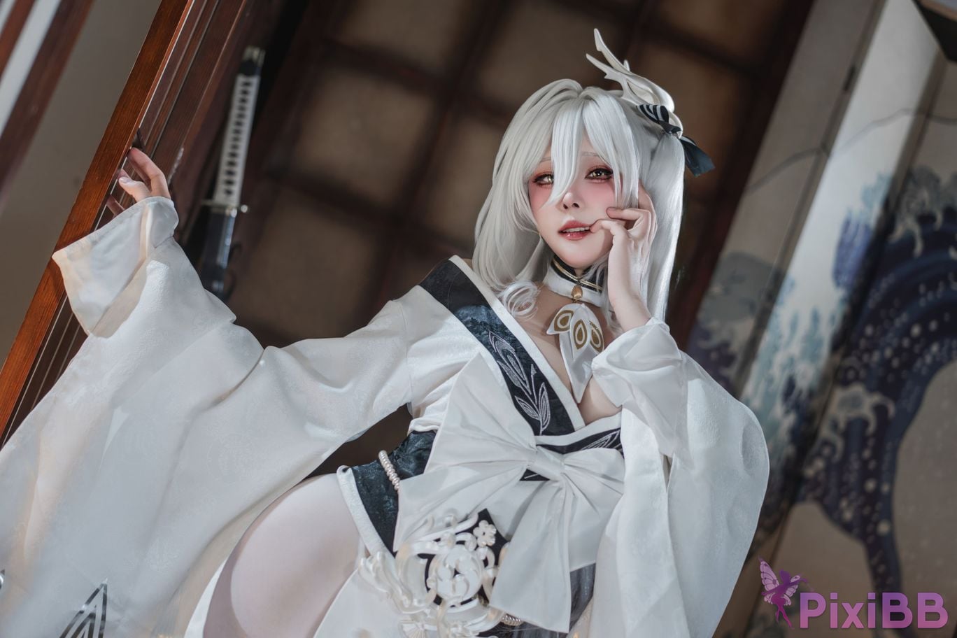 Cosplayer Natsuko Xia Xiazi azur lane Bai Feng kimono PixiBB.COM 078
