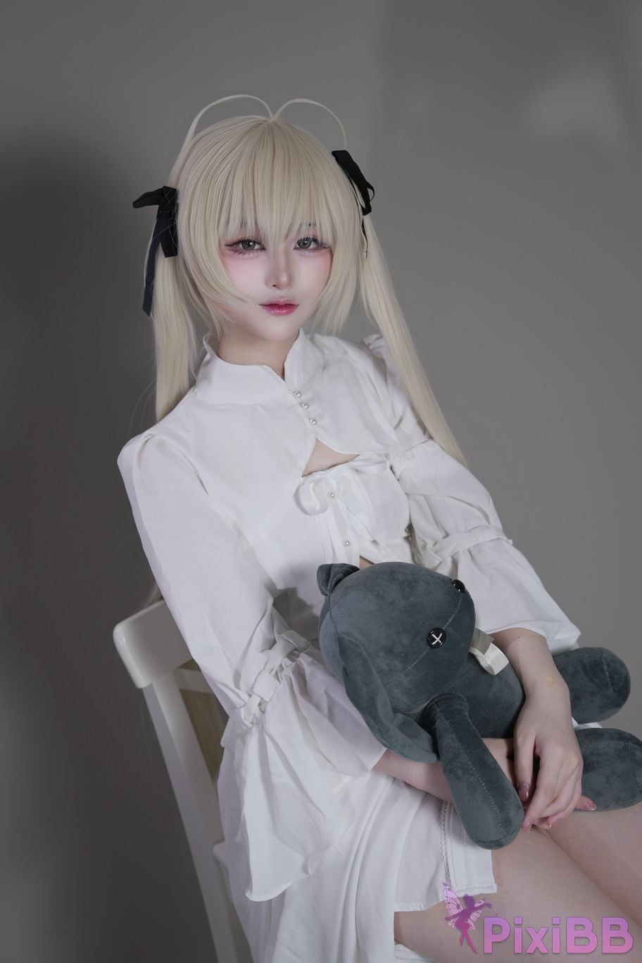 Cosplayer you ai Youmeko emptiness of fate Kasugano Yuu white dress PixiBB.COM 003