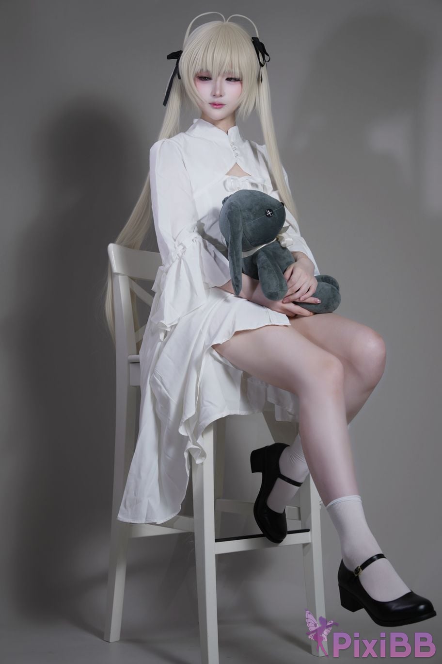 Cosplayer you ai Youmeko emptiness of fate Kasugano Yuu white dress PixiBB.COM 004