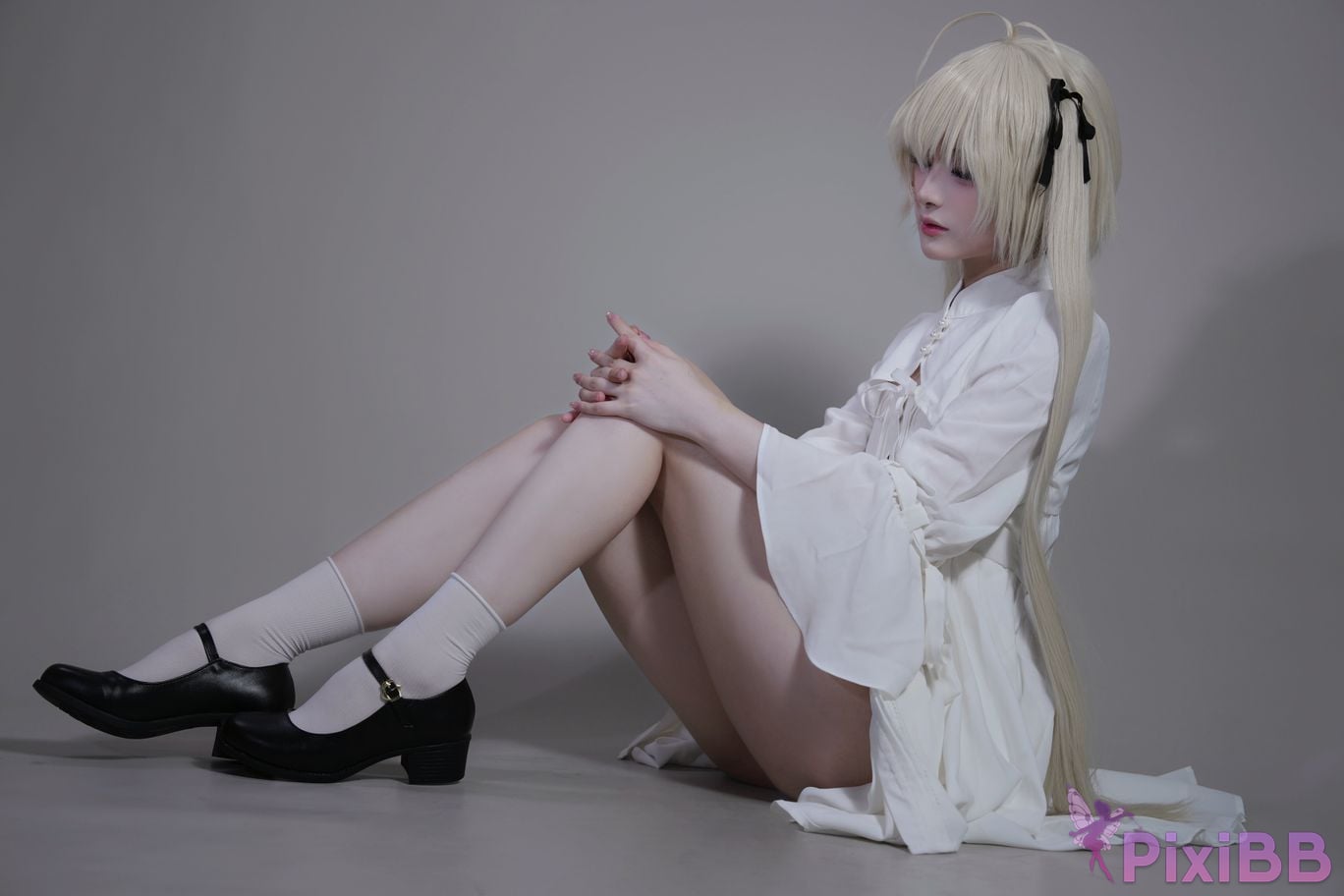 Cosplayer you ai Youmeko emptiness of fate Kasugano Yuu white dress PixiBB.COM 007
