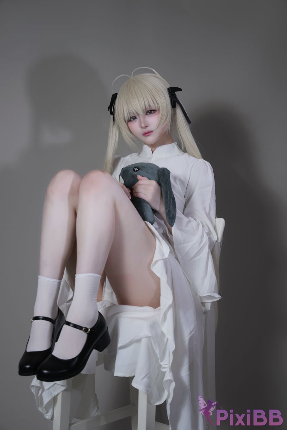 Cosplayer you ai Youmeko emptiness of fate Kasugano Yuu white dress PixiBB.COM 008