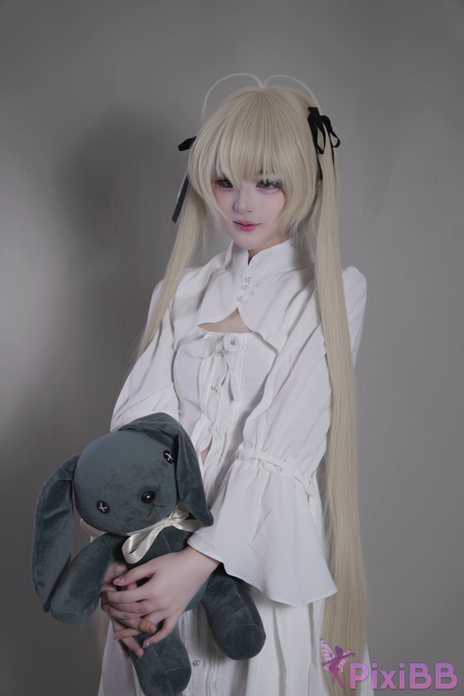 Cosplayer you ai Youmeko emptiness of fate Kasugano Yuu white dress PixiBB.COM 010