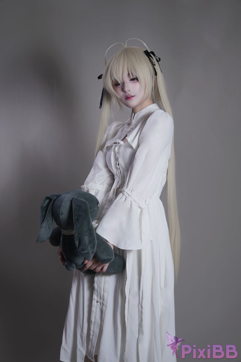 Cosplayer you ai Youmeko emptiness of fate Kasugano Yuu white dress PixiBB.COM 011