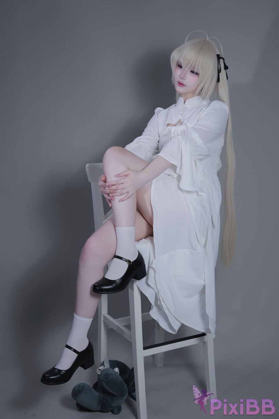 Cosplayer you ai Youmeko emptiness of fate Kasugano Yuu white dress PixiBB.COM 013