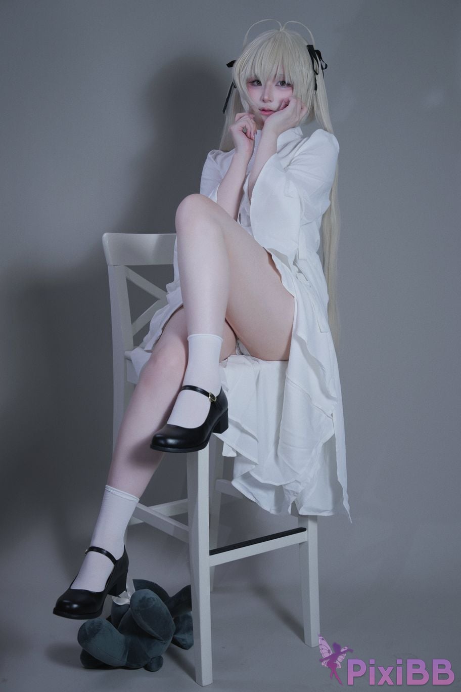 Cosplayer you ai Youmeko emptiness of fate Kasugano Yuu white dress PixiBB.COM 014