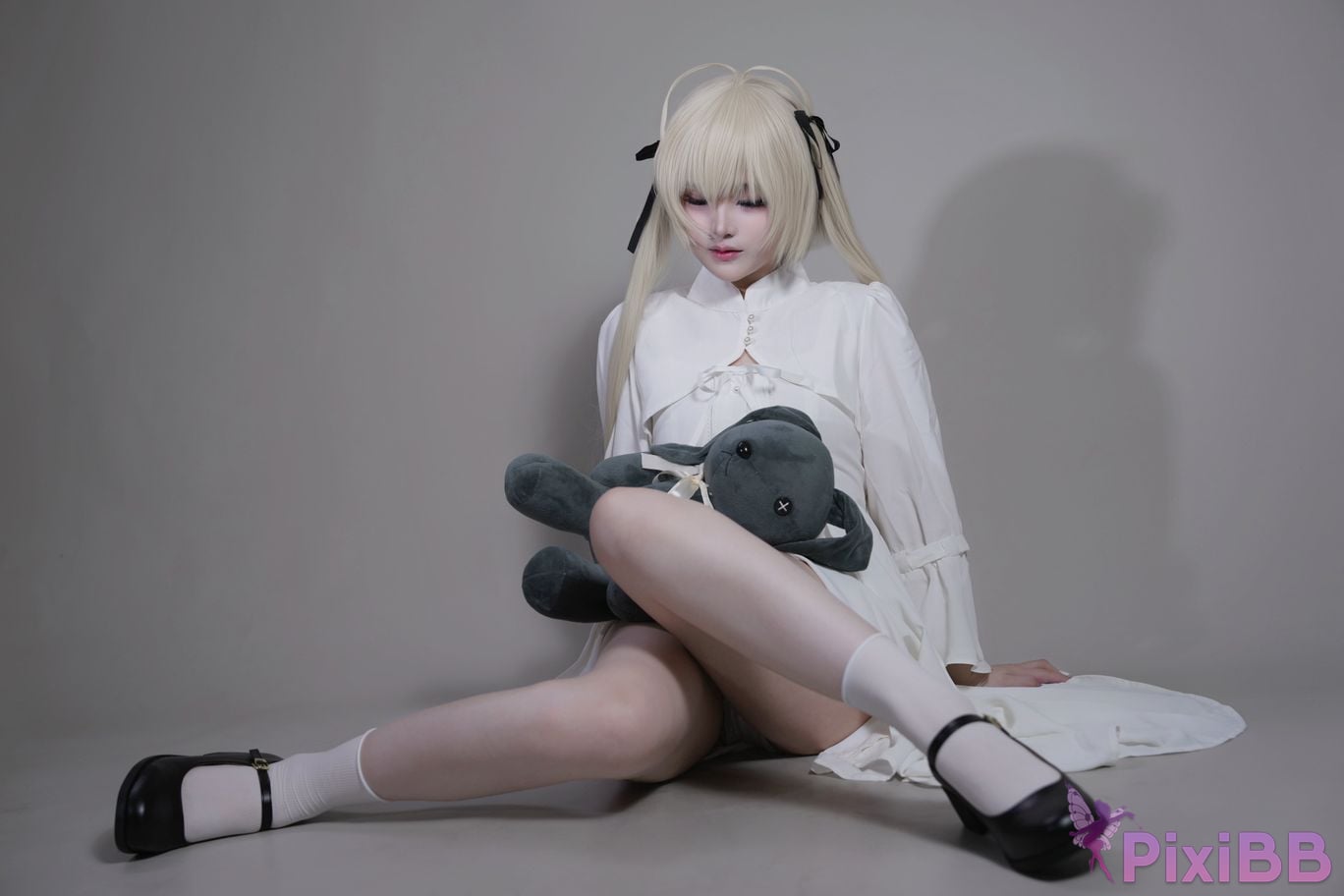 Cosplayer you ai Youmeko emptiness of fate Kasugano Yuu white dress PixiBB.COM 019
