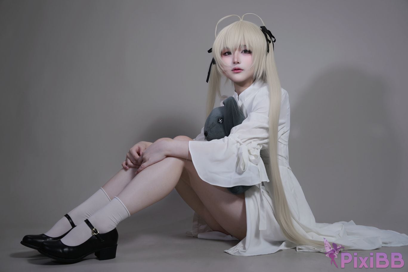 Cosplayer you ai Youmeko emptiness of fate Kasugano Yuu white dress PixiBB.COM 020