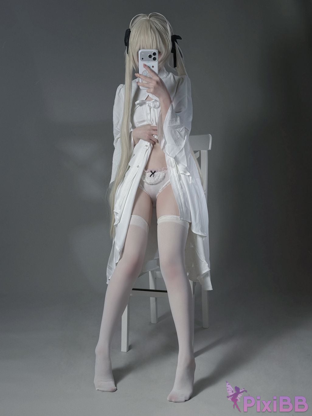 Cosplayer you ai Youmeko emptiness of fate Kasugano Yuu white dress PixiBB.COM 022
