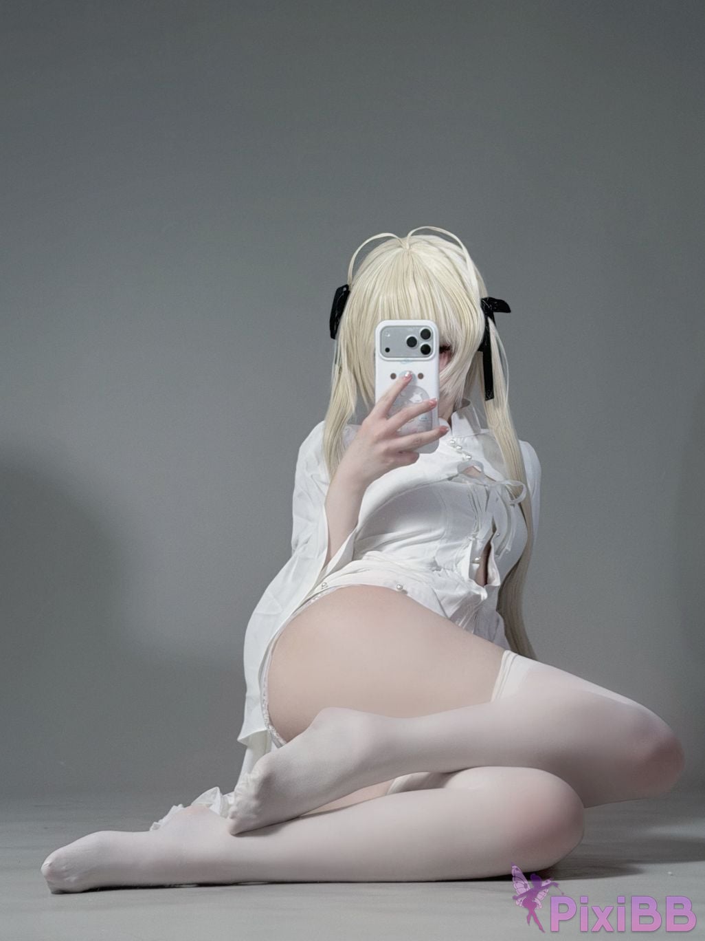 Cosplayer you ai Youmeko emptiness of fate Kasugano Yuu white dress PixiBB.COM 026