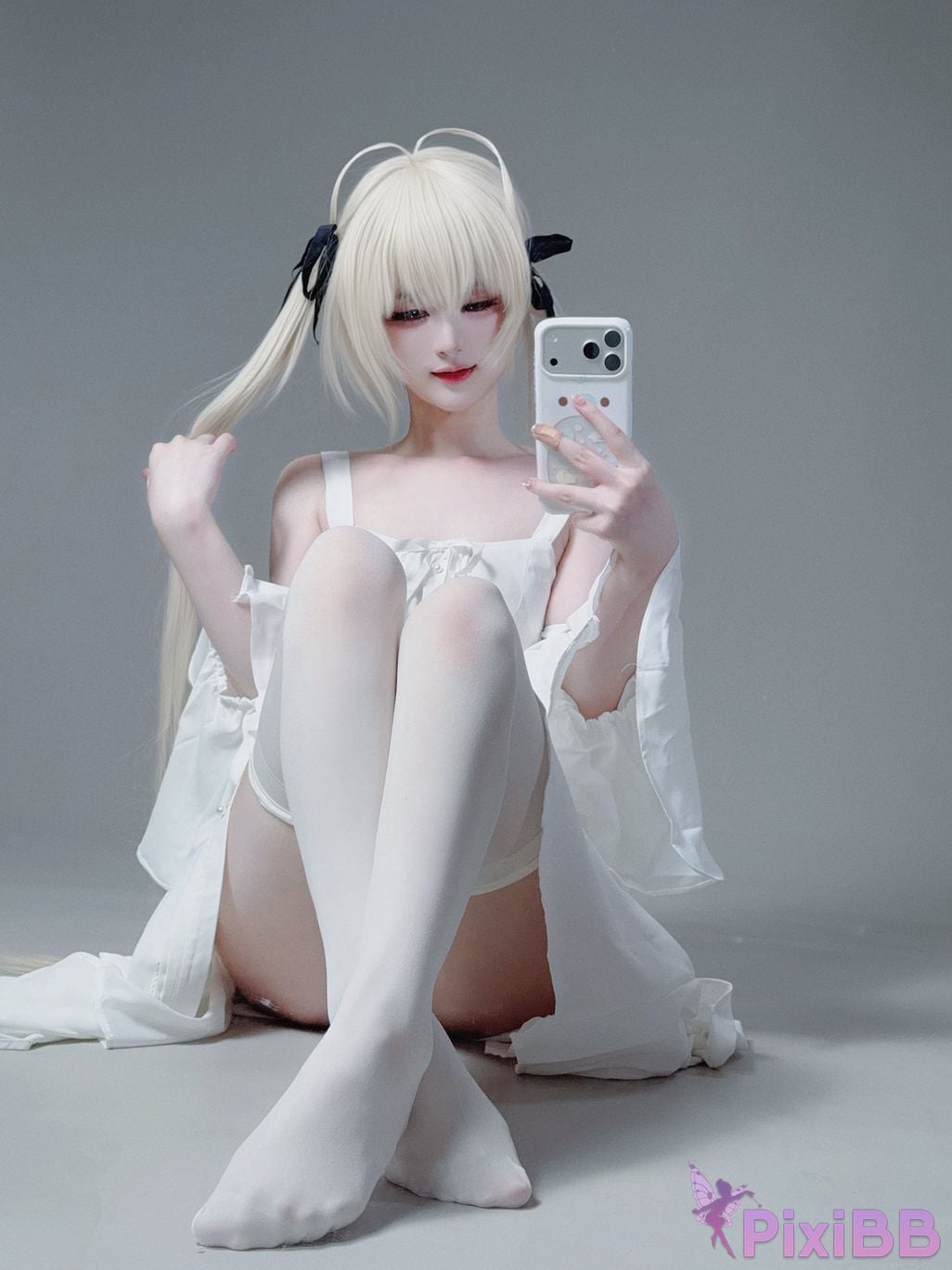 Cosplayer you ai Youmeko emptiness of fate Kasugano Yuu white dress PixiBB.COM 027
