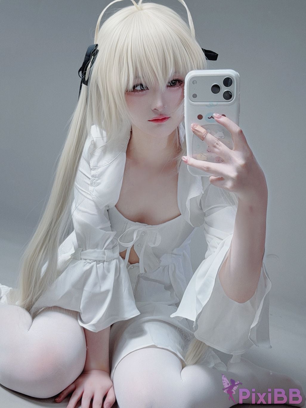 Cosplayer you ai Youmeko emptiness of fate Kasugano Yuu white dress PixiBB.COM 028