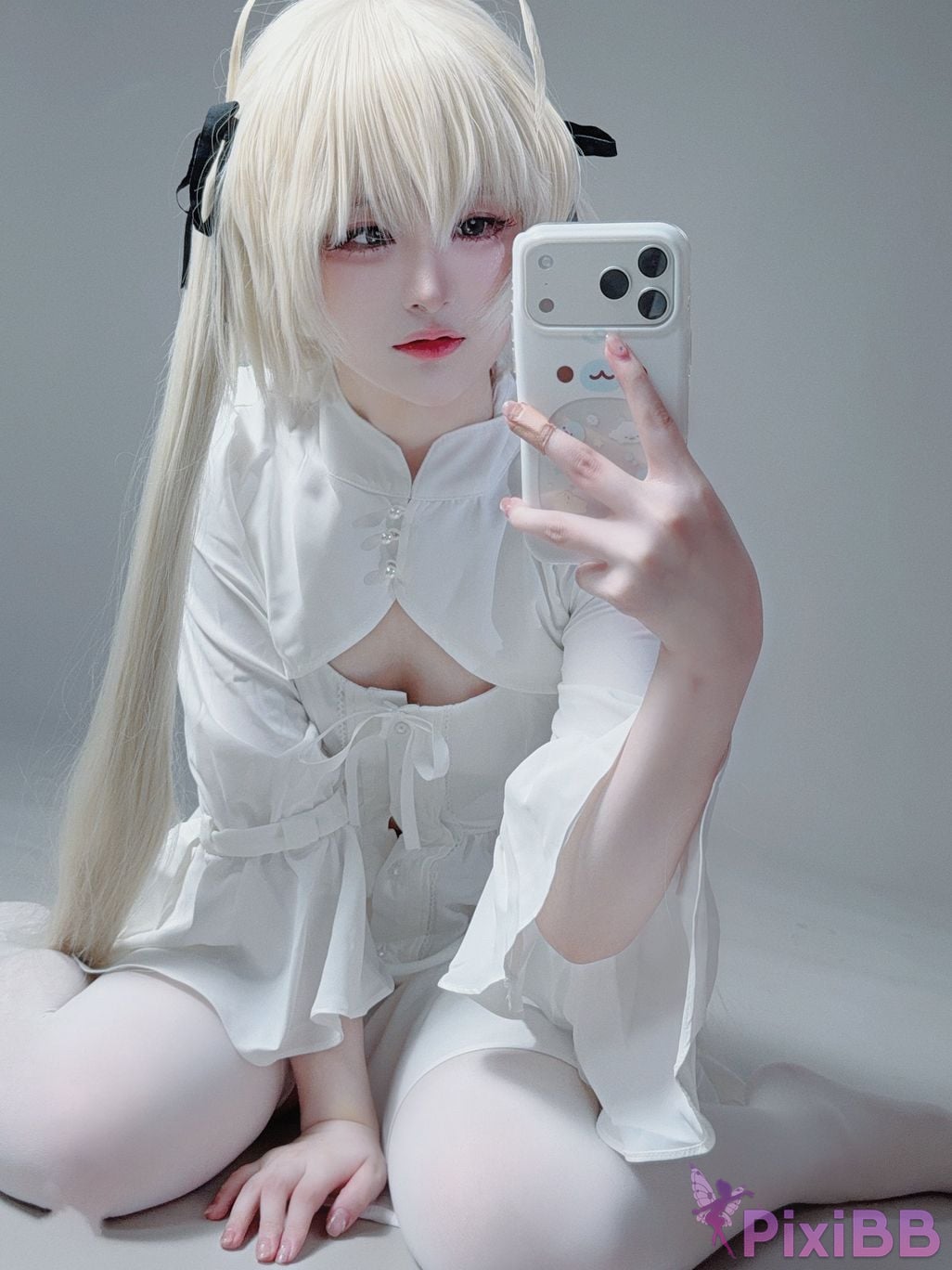 Cosplayer you ai Youmeko emptiness of fate Kasugano Yuu white dress PixiBB.COM 029