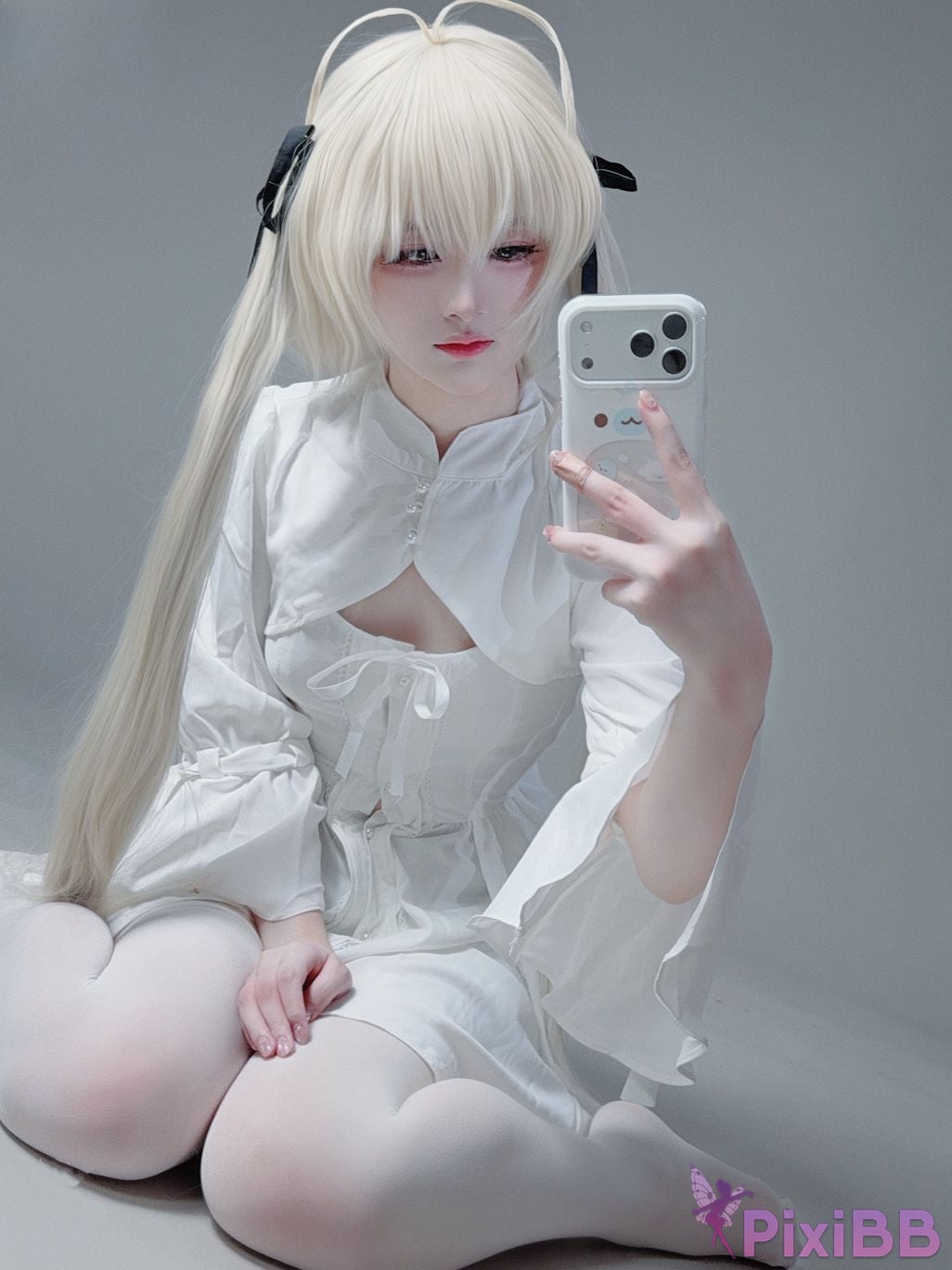 Cosplayer you ai Youmeko emptiness of fate Kasugano Yuu white dress PixiBB.COM 030