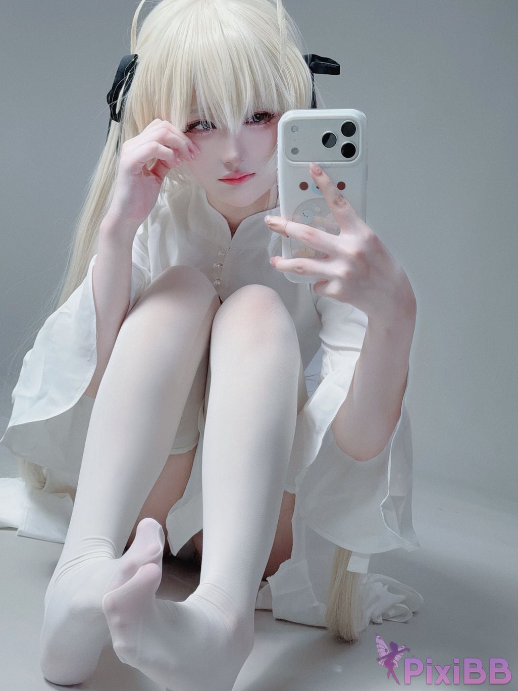 Cosplayer you ai Youmeko emptiness of fate Kasugano Yuu white dress PixiBB.COM 032