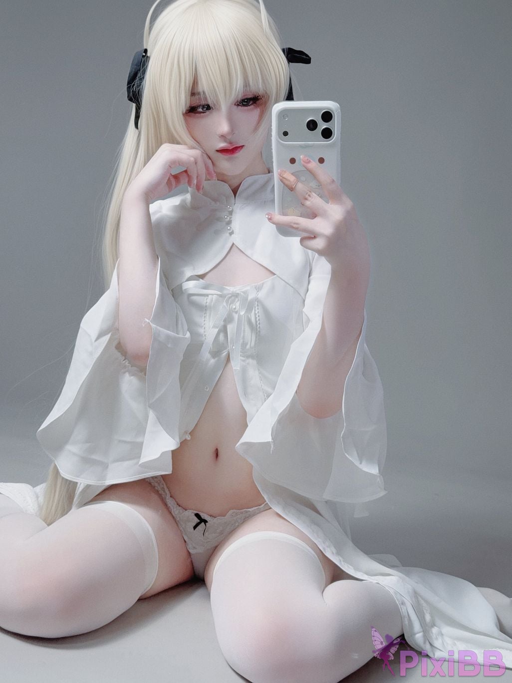 Cosplayer you ai Youmeko emptiness of fate Kasugano Yuu white dress PixiBB.COM 033