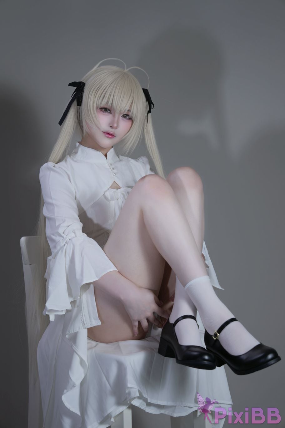 Cosplayer you ai Youmeko emptiness of fate Kasugano Yuu white dress PixiBB.COM 041