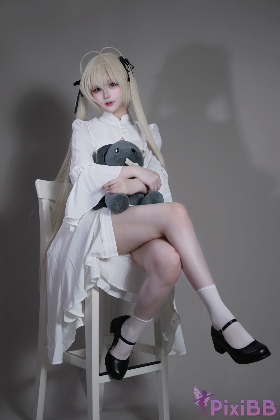 Cosplayer you ai Youmeko emptiness of fate Kasugano Yuu white dress PixiBB.COM 042