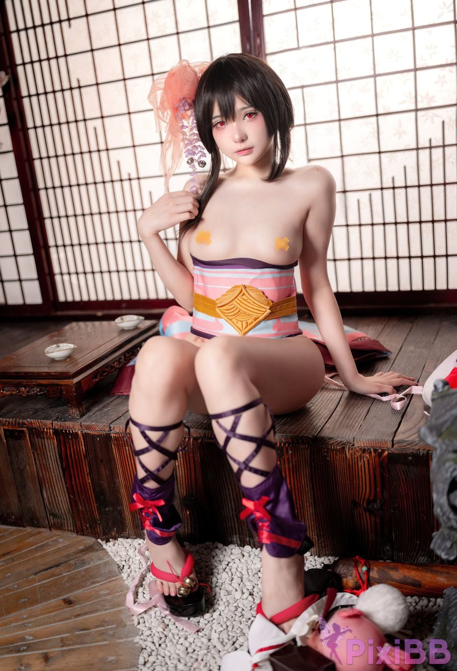 Cosplayer Nucleic acid sauce X Good looking white tiger internet celebrity Welfare Ji full scale COS PixiBB.COM 052