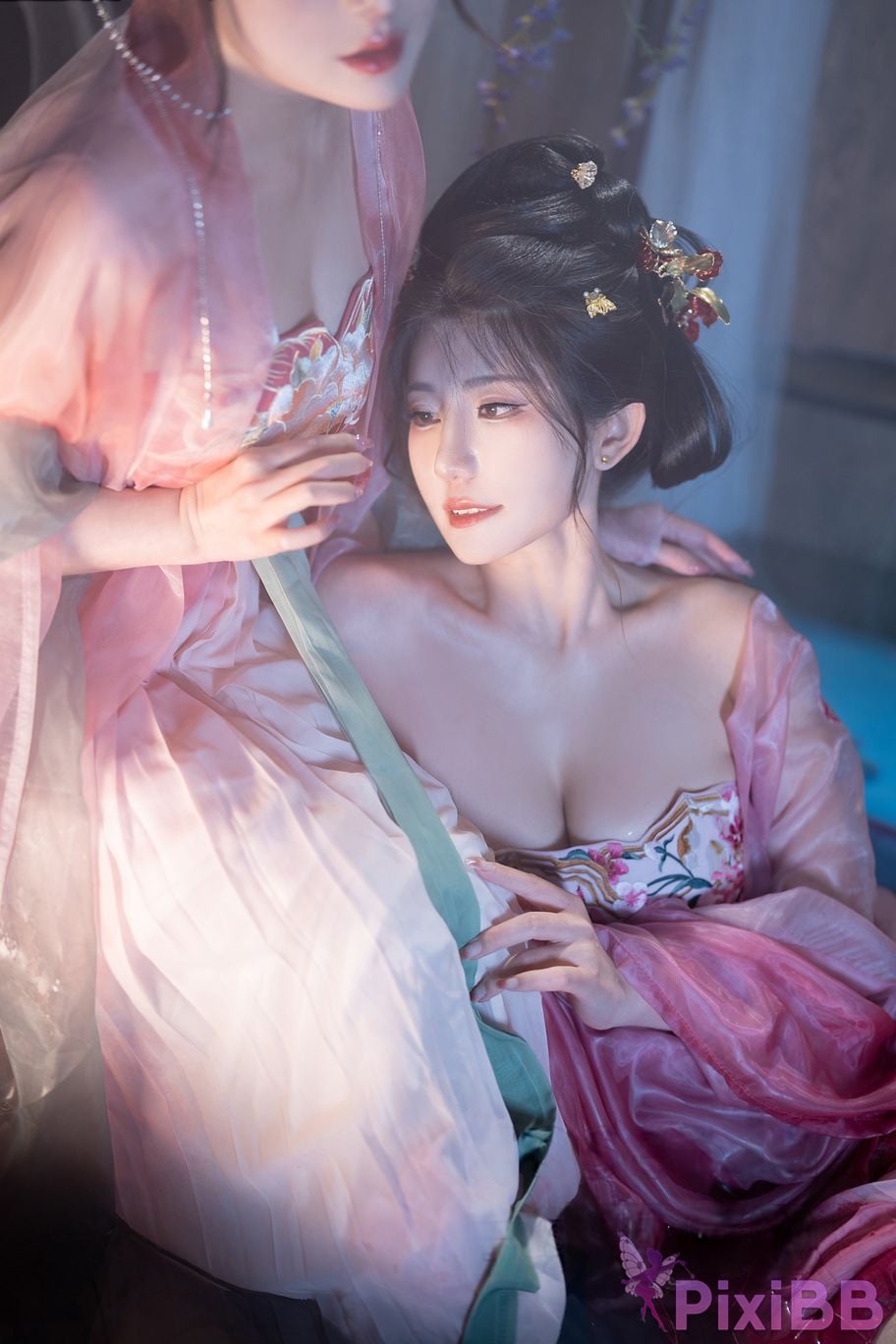 Coser Xing lan shi lan lan jiao lan mei ya and Natsuko PixiBB.COM 024
