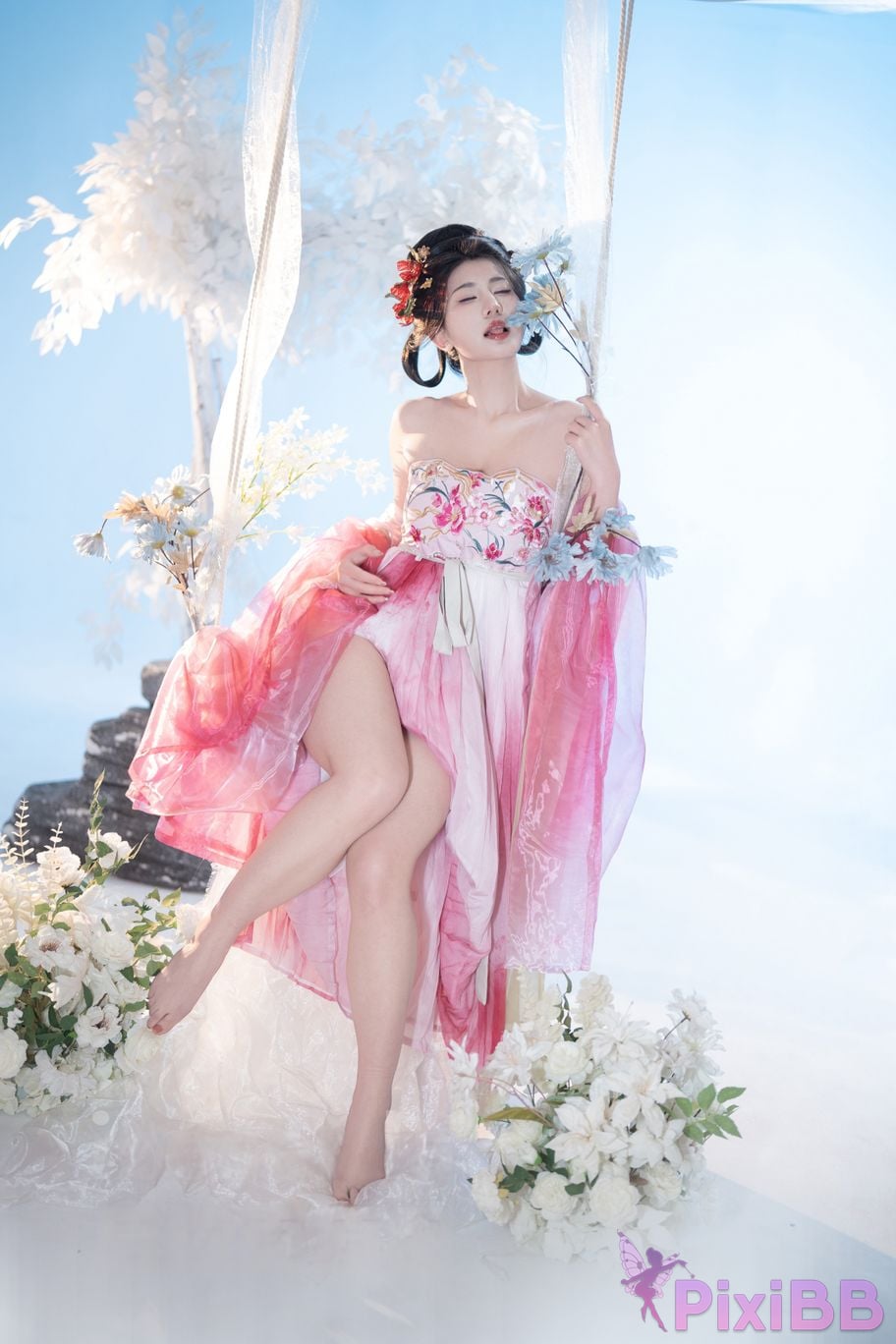 Coser Xing lan shi lan lan jiao lan mei ya and Natsuko PixiBB.COM 097