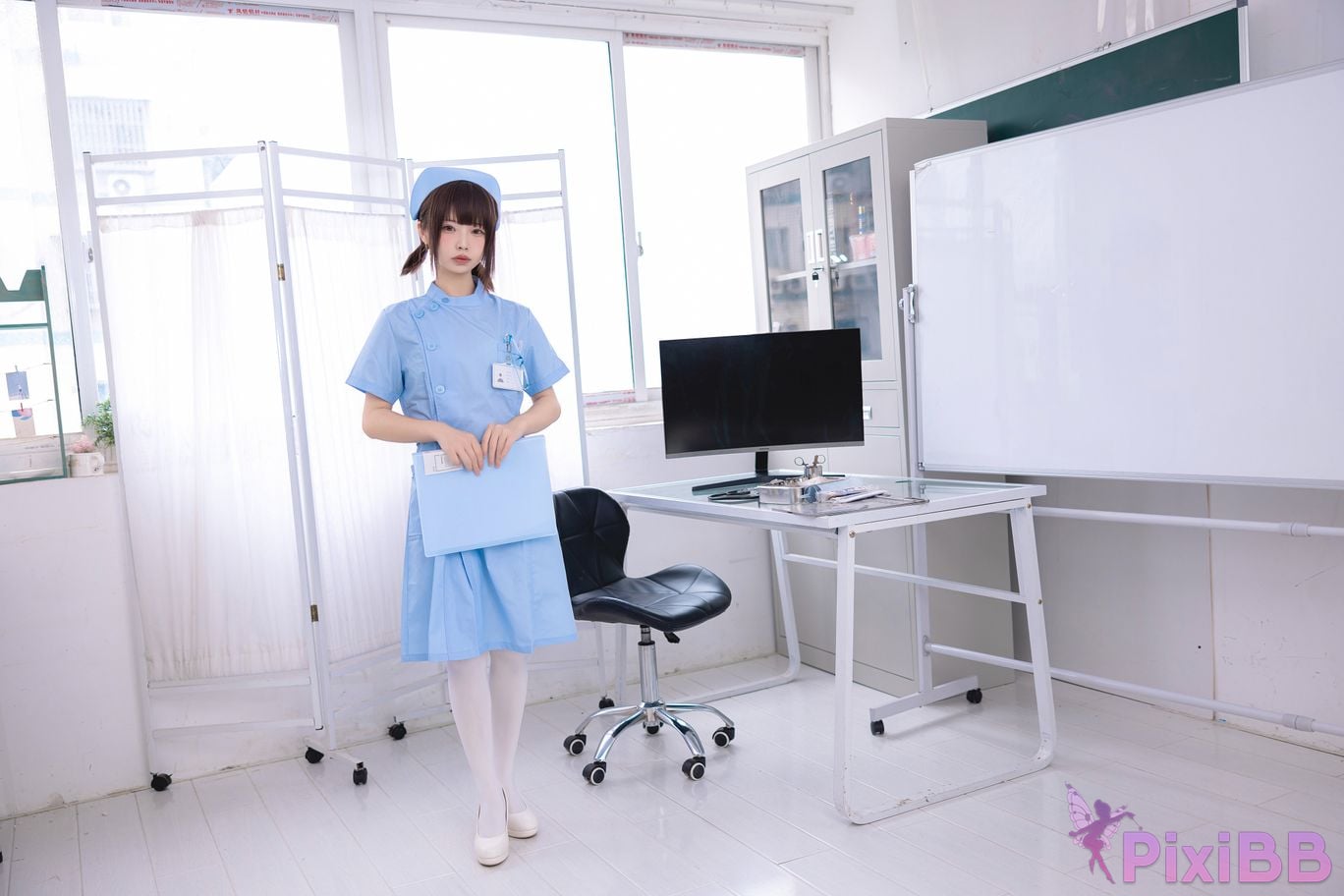 Cosplayer One hundred thousand precious volts Mio Kagawa nursing intern PixiBB.COM 001