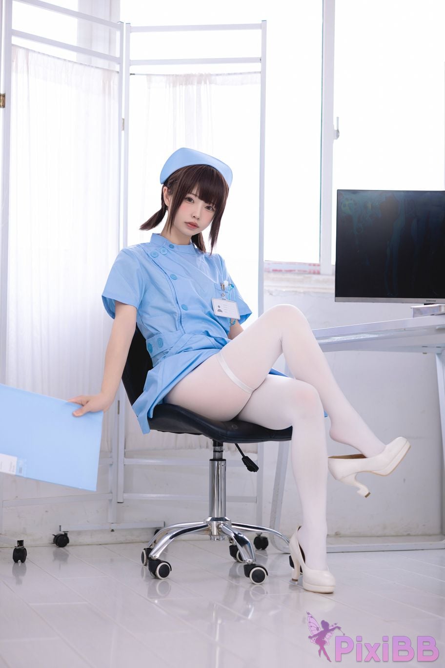 Cosplayer One hundred thousand precious volts Mio Kagawa nursing intern PixiBB.COM 064