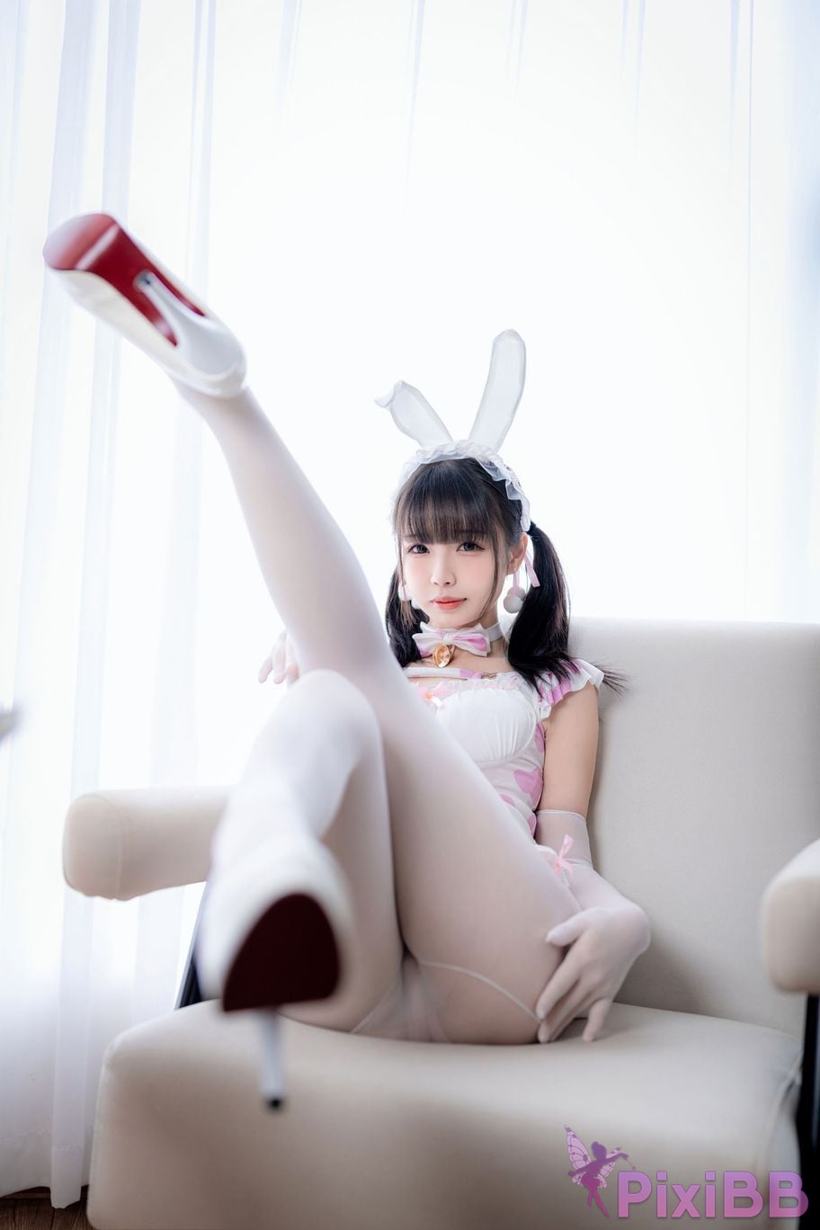 Cosplayer One hundred thousand precious volts White Peach Oolong Milk Tea PixiBB.COM 005